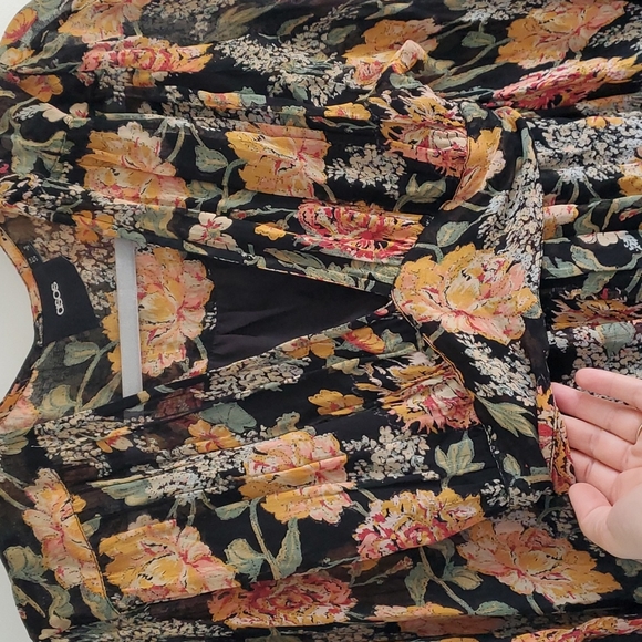 ASOS boho floral maxi dress size 4 - Picture 5 of 10